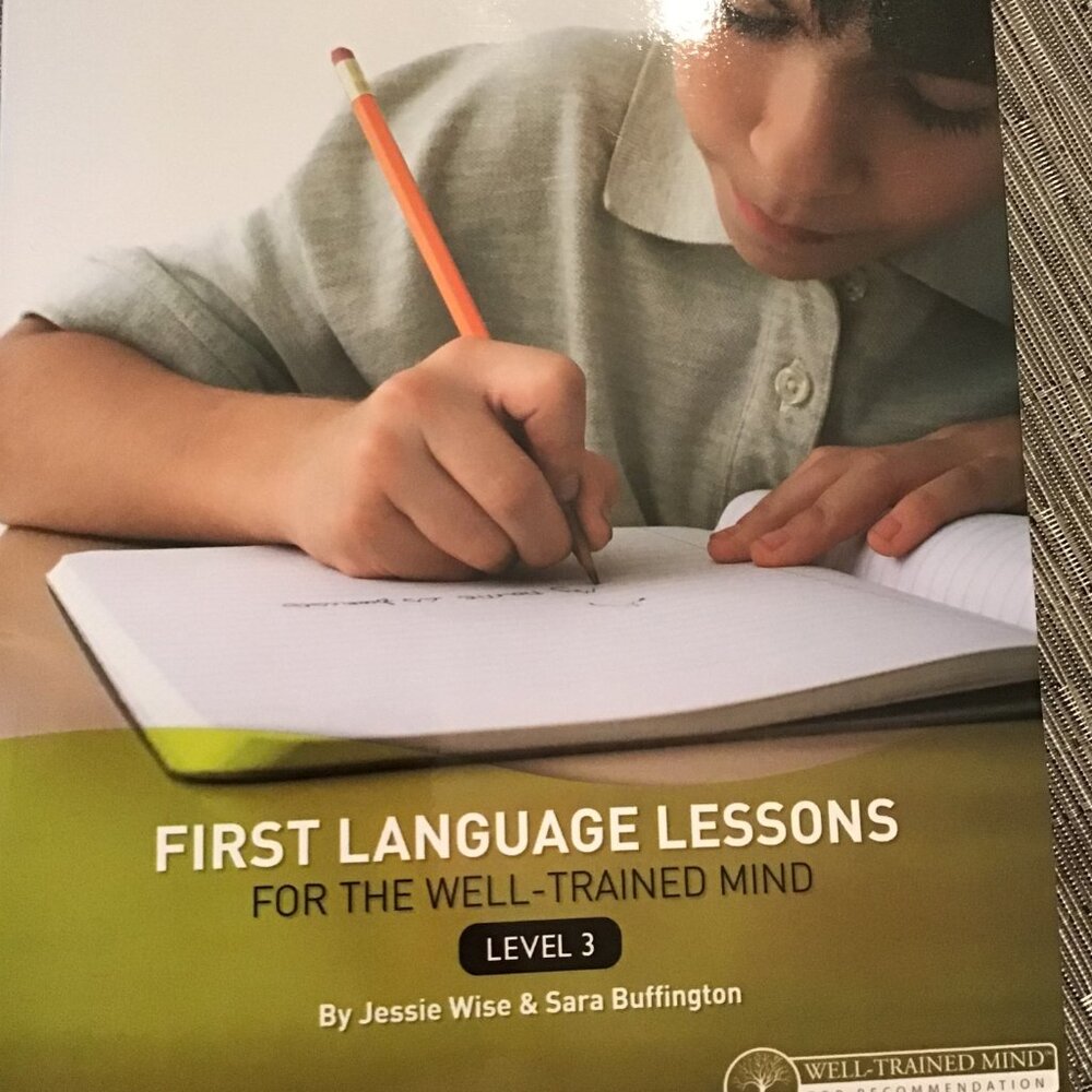 Instructor's manual; First Language Lessons for level 3--like new--homeschooling